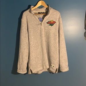 NHL wilds 1/4 zip fleece